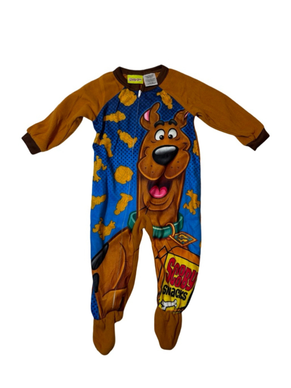 Scooby Doo Baby Sleeper Footed Pajamas Fleece Zip 18M Cartoon Graphic